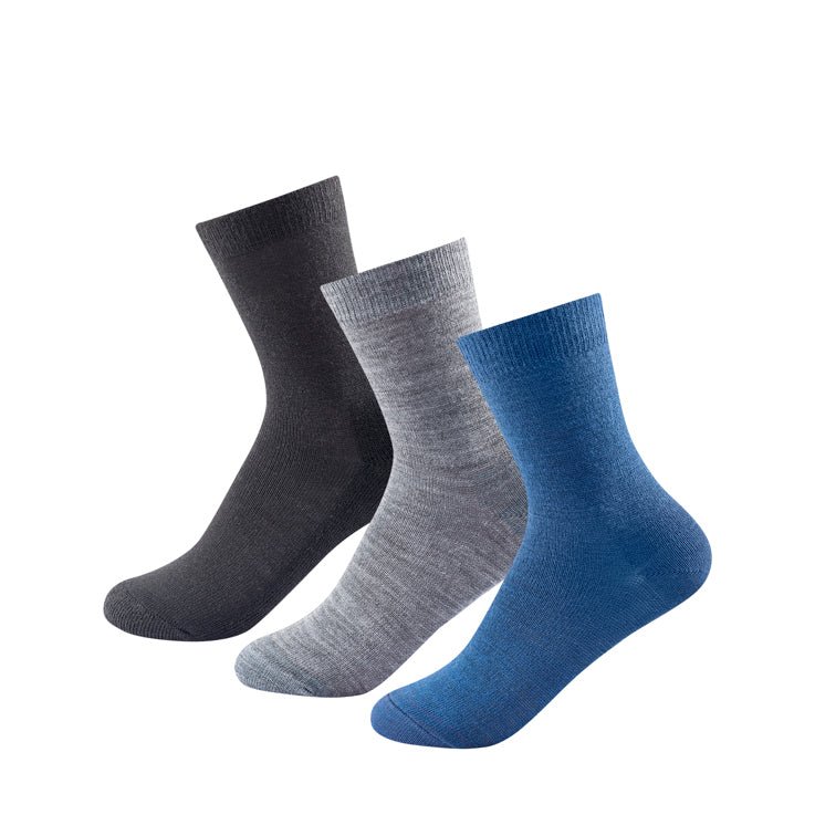 Daily merino light sock 3pk kid - Sandkassa--Devold-7028567193754